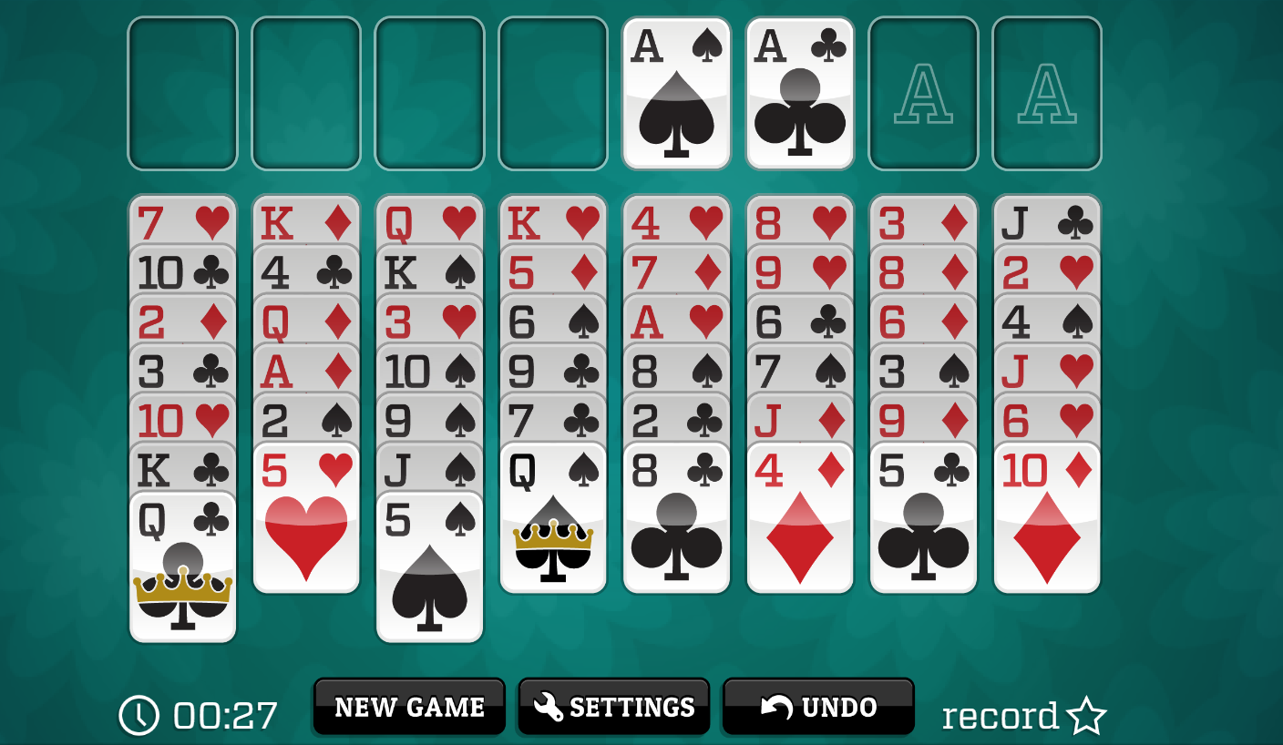 freecell tabelu